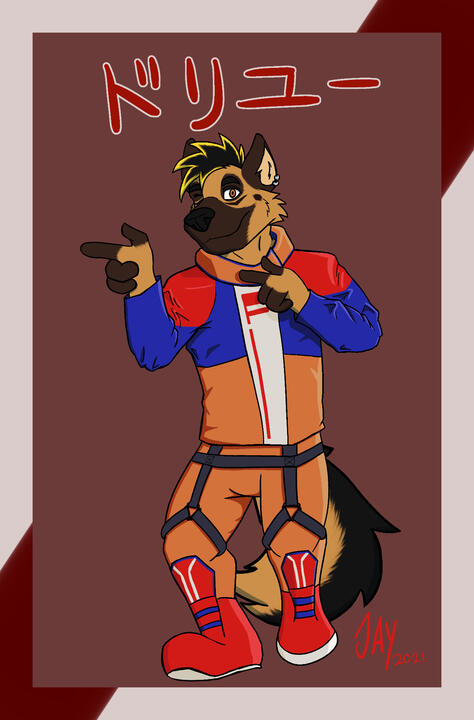 Flat color full body for Doryuu (2021)